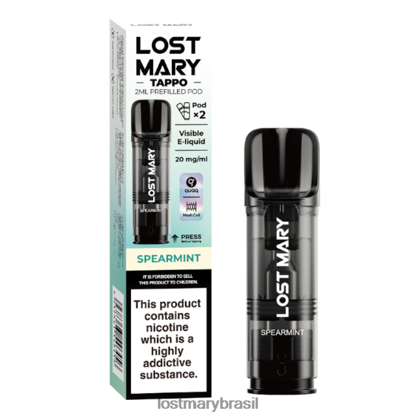 cápsulas pré-cheias de Lost Mary Tappo - 20 mg - 2 unidades H22VDL176 hortelã | LOST MARY Price