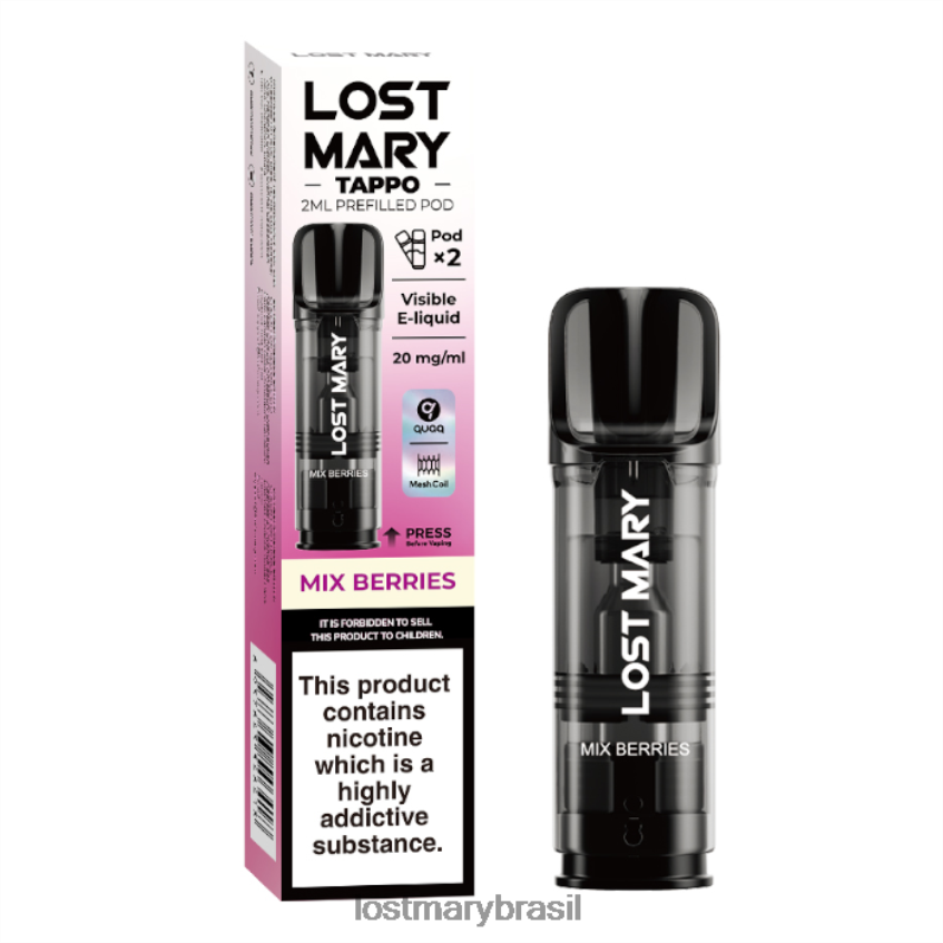 cápsulas pré-cheias de Lost Mary Tappo - 20 mg - 2 unidades H22VDL183 misture frutas | LOST MARY Hrvatska