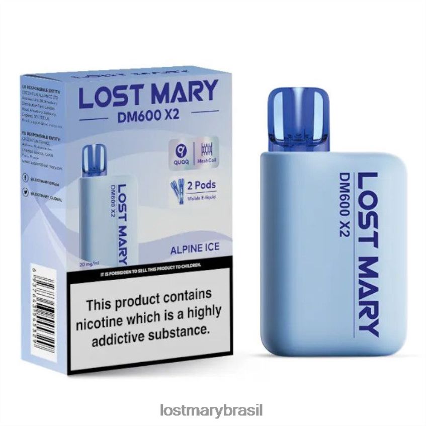 vape descartável perdido mary dm600 x2 H22VDL186 gelo alpino | LOST MARY Price