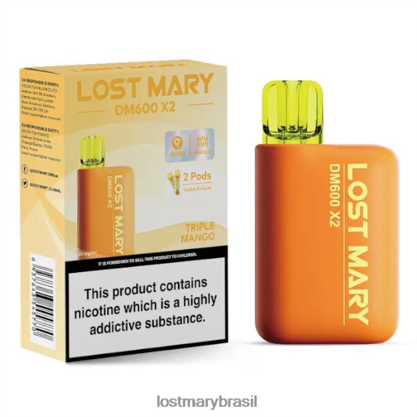 vape descartável perdido mary dm600 x2 H22VDL199 manga tripla | LOST MARY Online Store