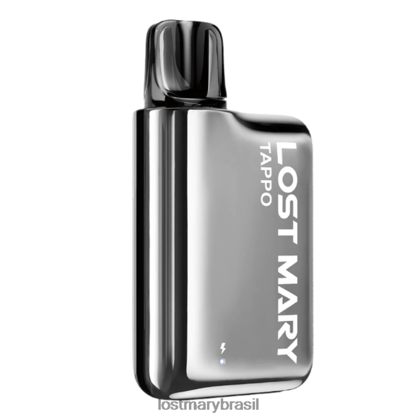 kit de cápsula pré-cheia Lost Mary Tappo - cápsula pré-cheia H22VDL174 aço inoxidável prateado + gelo de morango | LOST MARY Vape Okusi