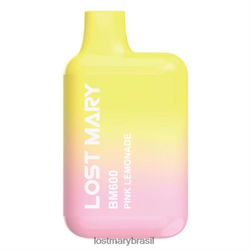 vape descartável mary perdido bm600 H22VDL138 limonada rosa | LOST MARY Online