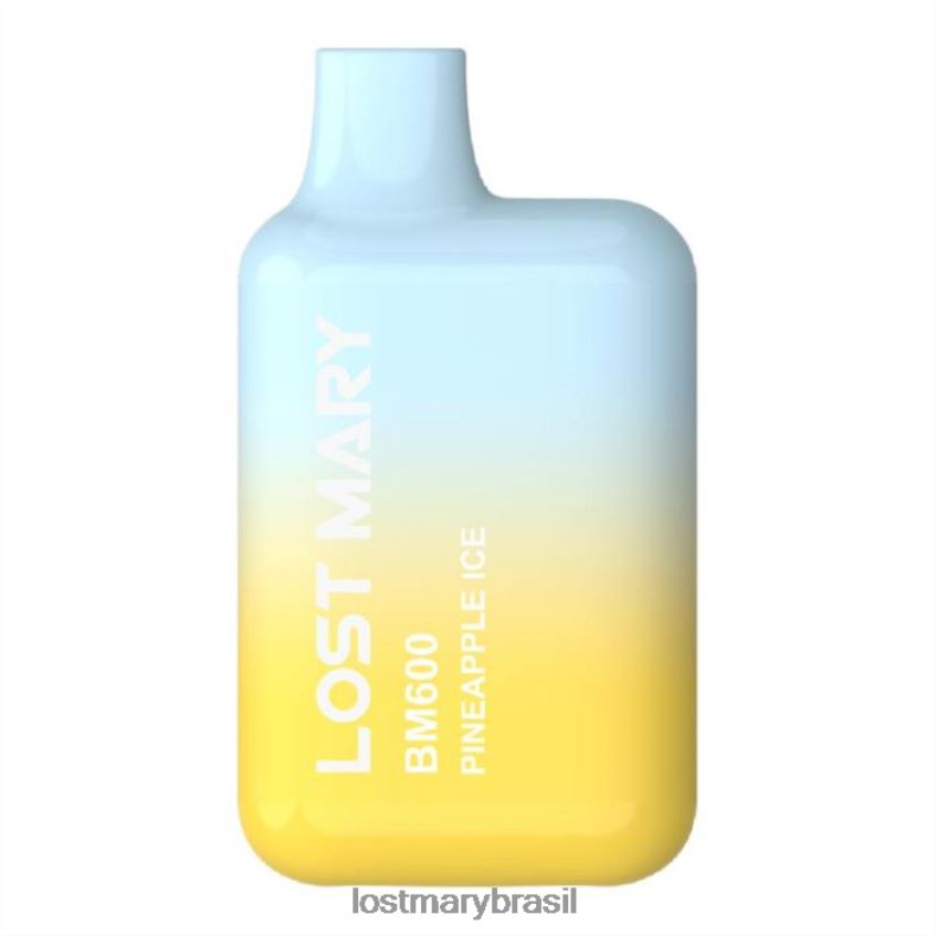 vape descartável mary perdido bm600 H22VDL145 gelo de abacaxi | LOST MARY Puffs