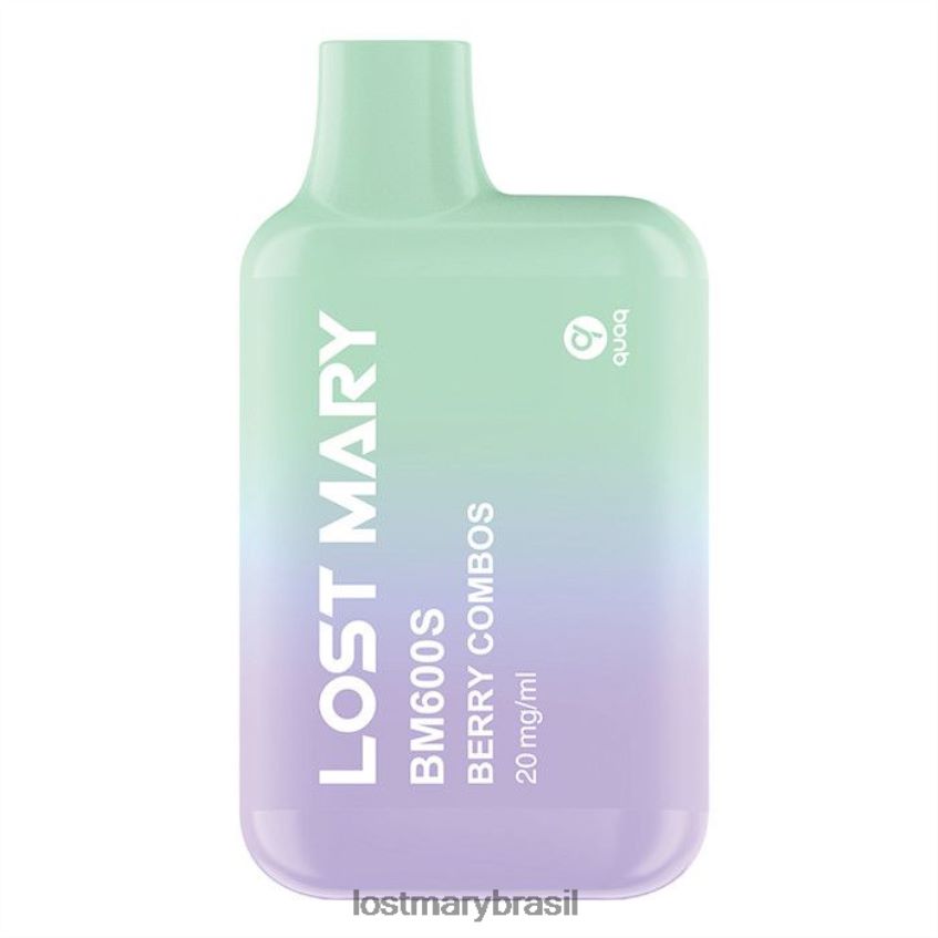 Lost Mary Bm600s 20mg vaporizador descartável H22VDL171 combinações de frutas vermelhas | LOST MARY Vape