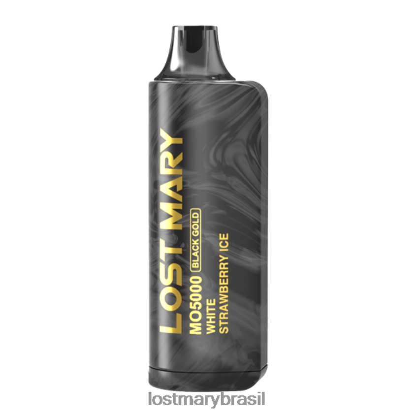 Lost Mary Mo5000 Edição Ouro Negro H22VDL97 gelo de morango branco | LOST MARY Vape Sale