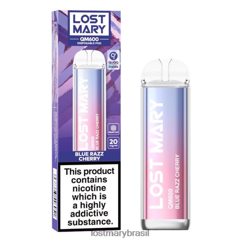 vape descartável perdido mary qm600 H22VDL156 cereja razz azul | LOST MARY Price