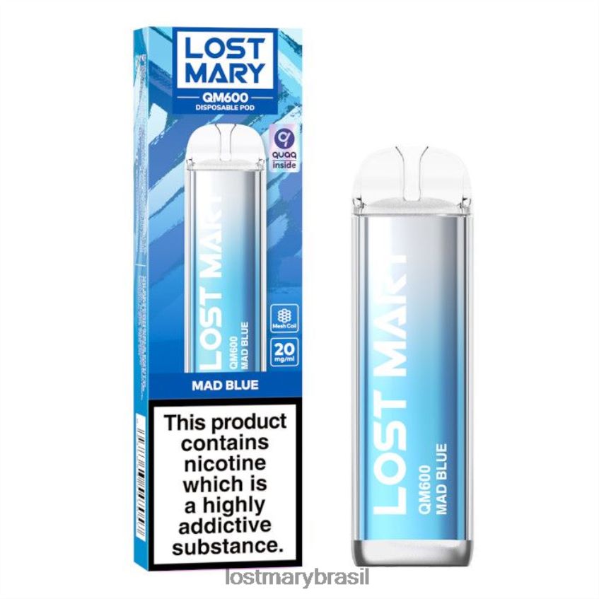 vape descartável perdido mary qm600 H22VDL160 azul louco | LOST MARY Vape Flavors