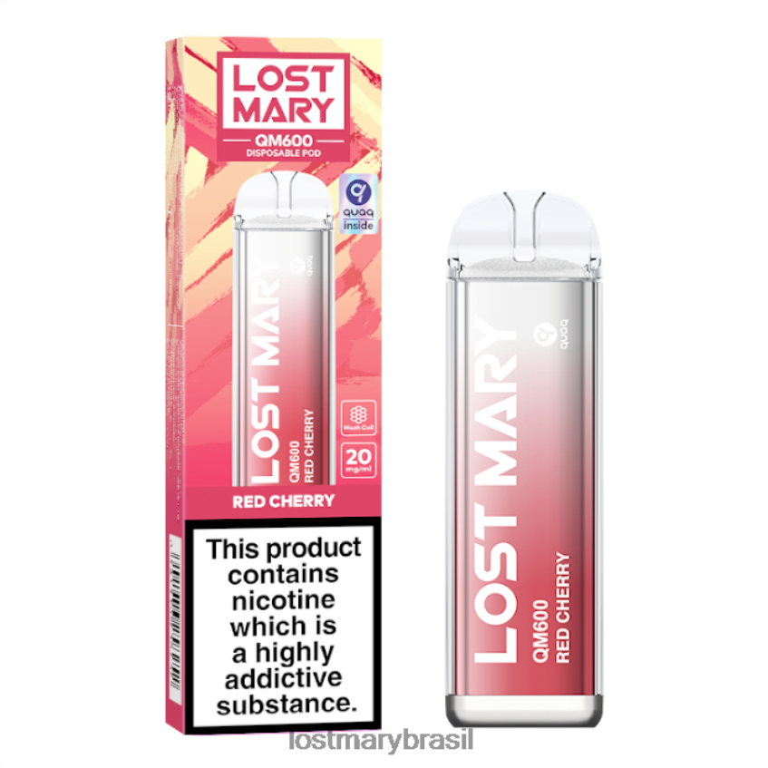 vape descartável perdido mary qm600 H22VDL162 cereja vermelha | LOST MARY Okusi