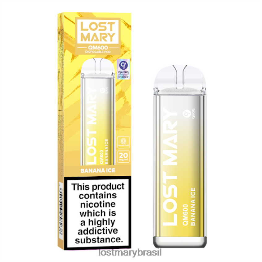 vape descartável perdido mary qm600 H22VDL167 gelo de banana | LOST MARY Vape Sale