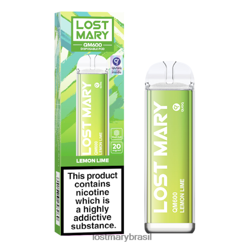 vape descartável perdido mary qm600 H22VDL168 limão | LOST MARY Online
