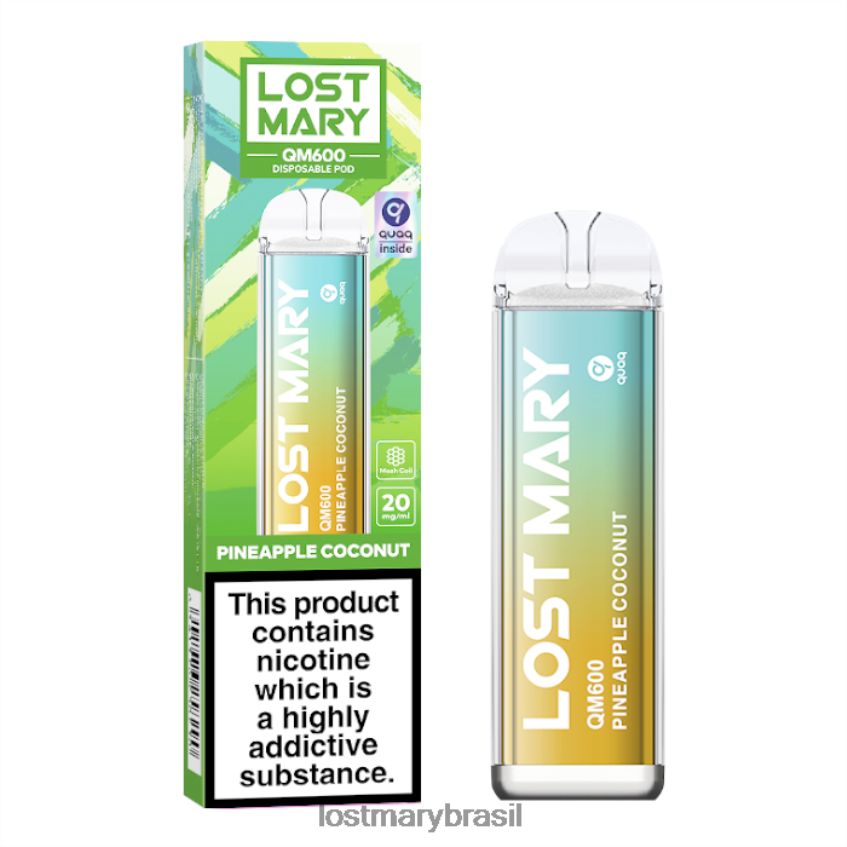 vape descartável perdido mary qm600 H22VDL169 coco abacaxi | LOST MARY Online Store